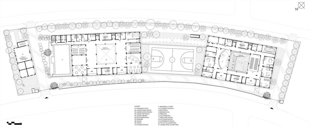 印度加尔各答某学校外立面及室内设计项目丨Abin Design Studio-22
