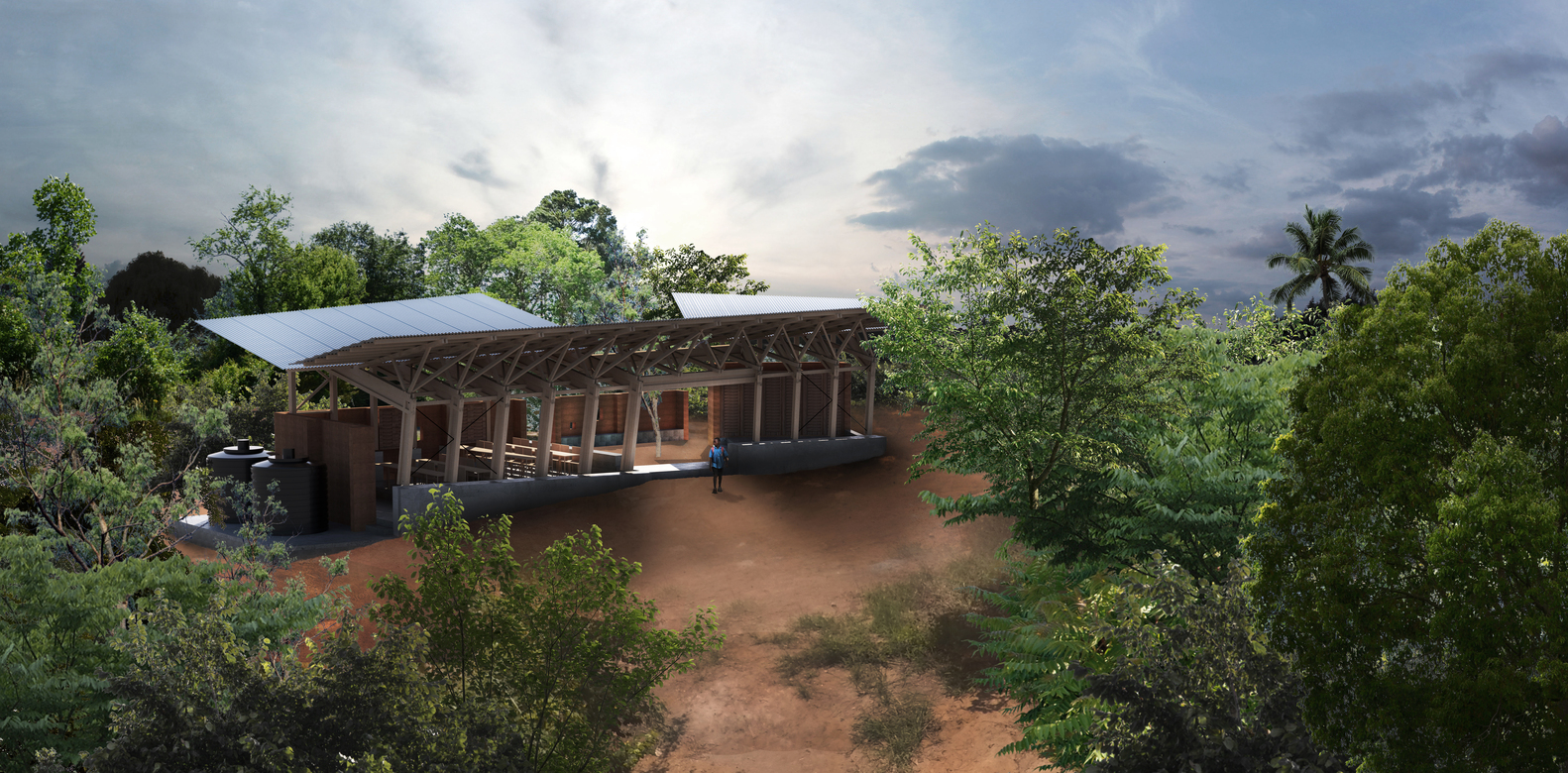 生态莫约教育中心教室与图书馆  稀缺与创意工作室-36