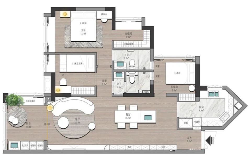 温馨奶油色,独特设计的广州家庭住宅丨中国广州丨一度经纬-4