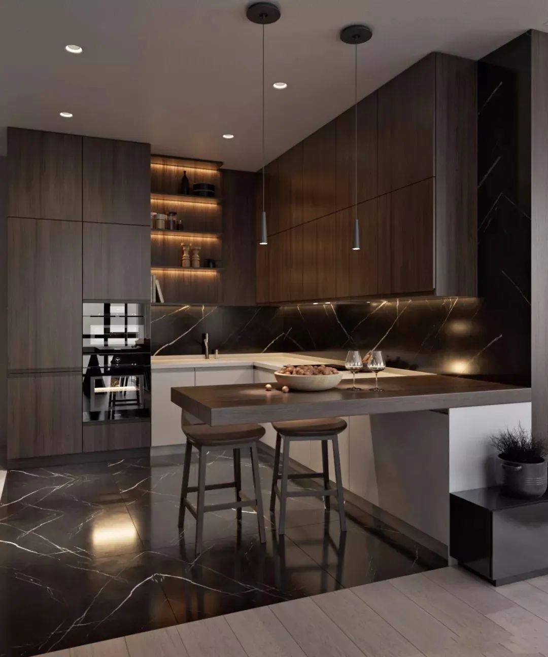 厨房颜值翻倍！橱柜颜色选择攻略-54