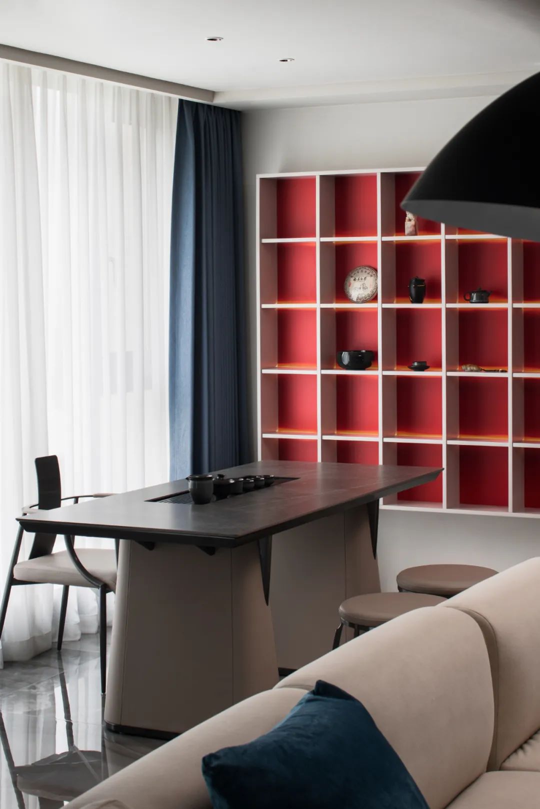 克莱因蓝的宁静 · 青创空间设计的 260㎡舒适家居丨中国浙江-18