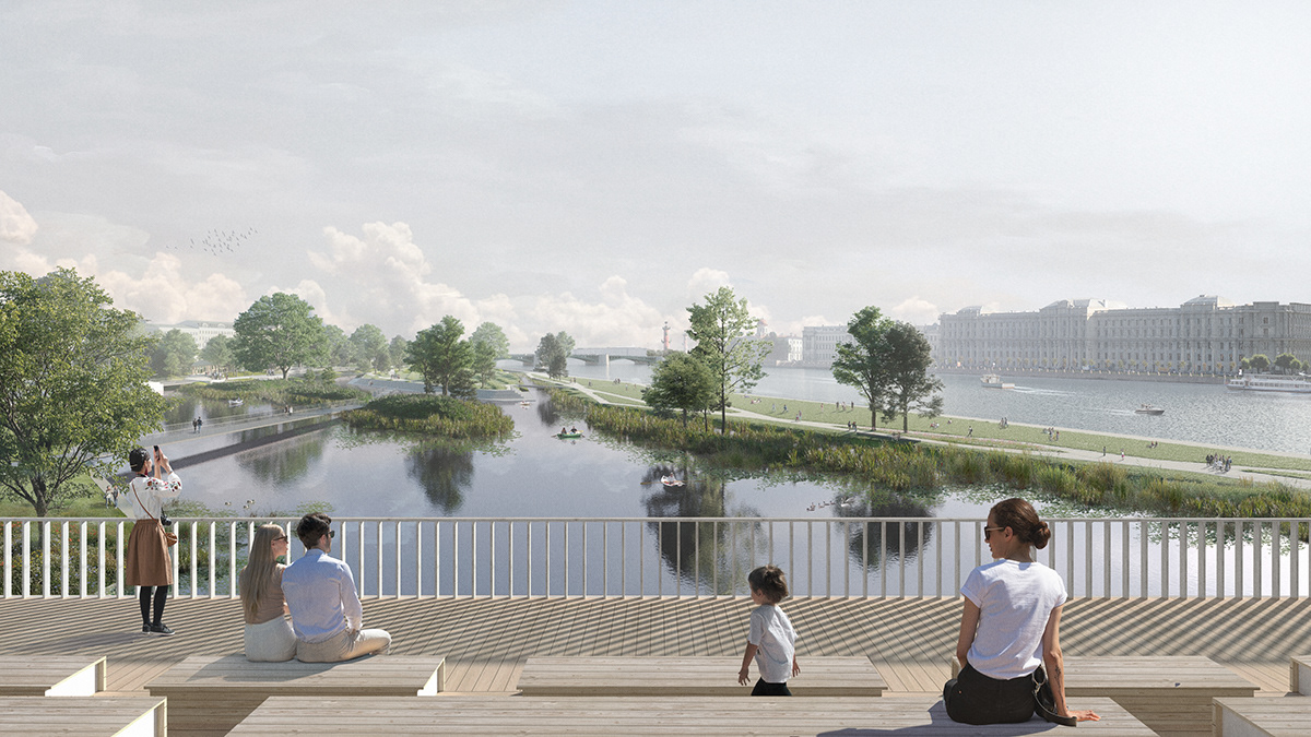 “圣彼得堡“感知河流”公园设计丨俄罗斯圣彼得堡-30