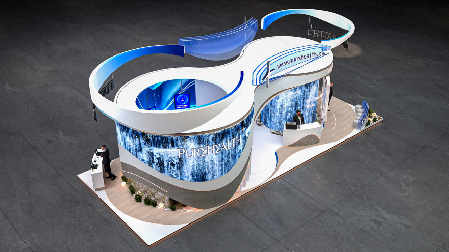 Pure Health WHX Tech展会展位设计丨未明确提及-10