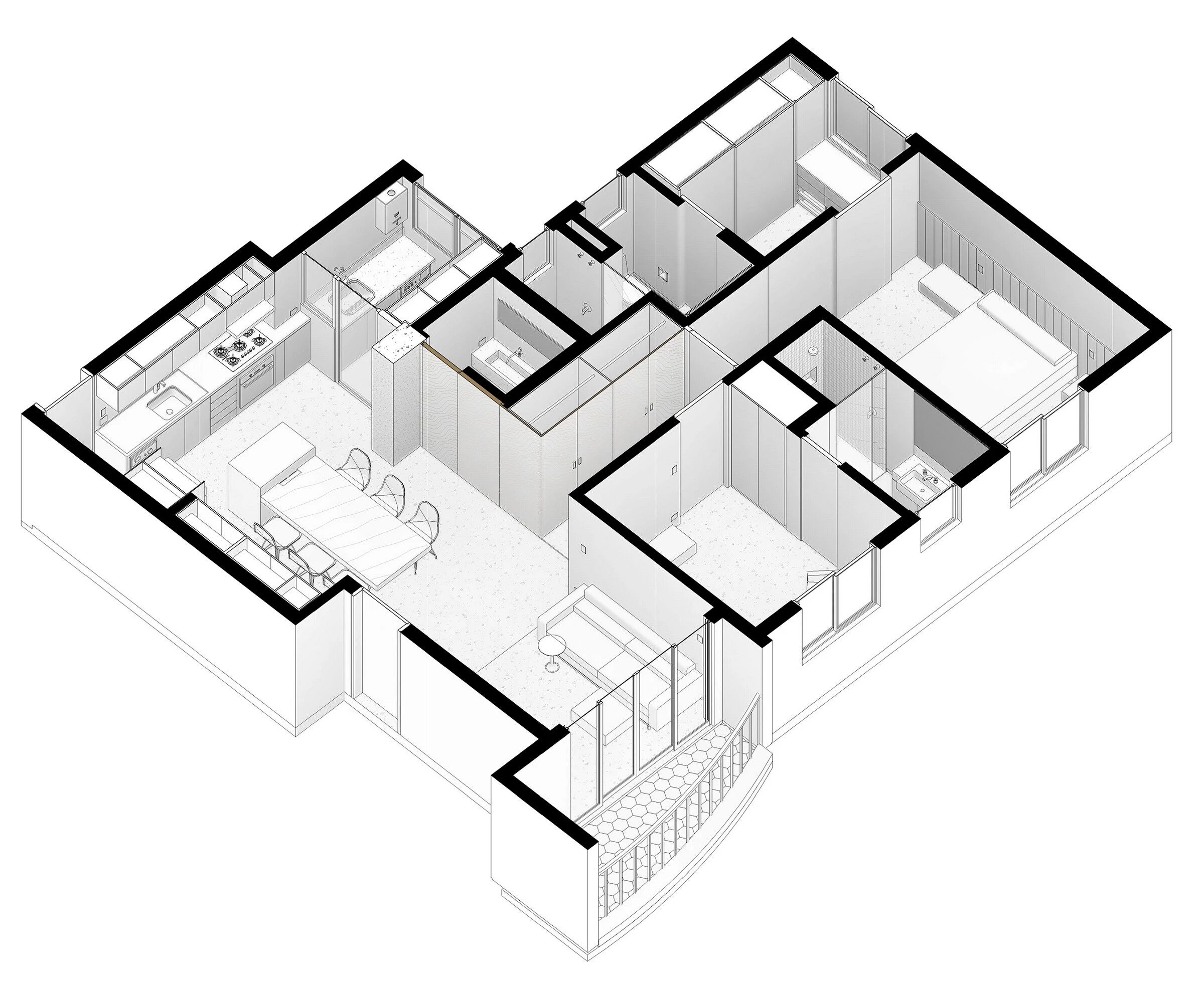 野兽派风格开放式公寓丨巴西圣保罗丨Juliana Garcia Arquitetura-31