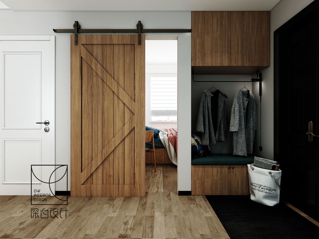 深白空间|| 五口之家静谧玉楼设计-52