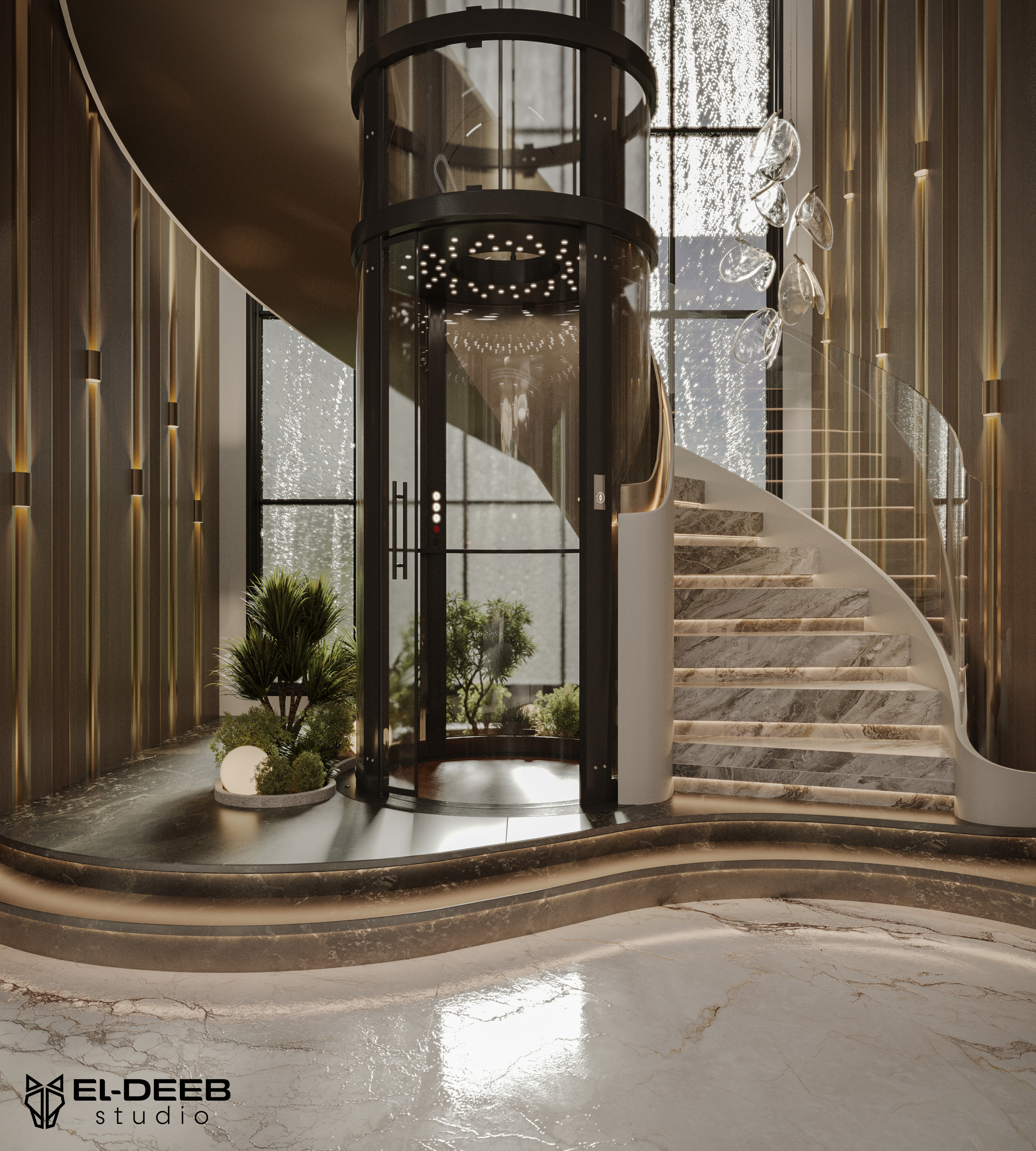 Organic Balance Villa Reception & Stairs-28