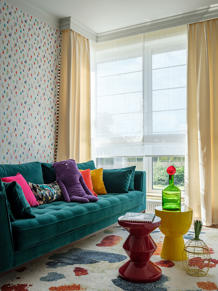 莫斯科郊区多彩私宅设计-18