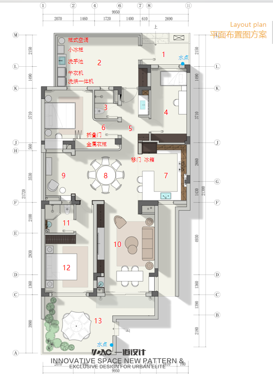 130㎡一楼花园房丨一道设计-54