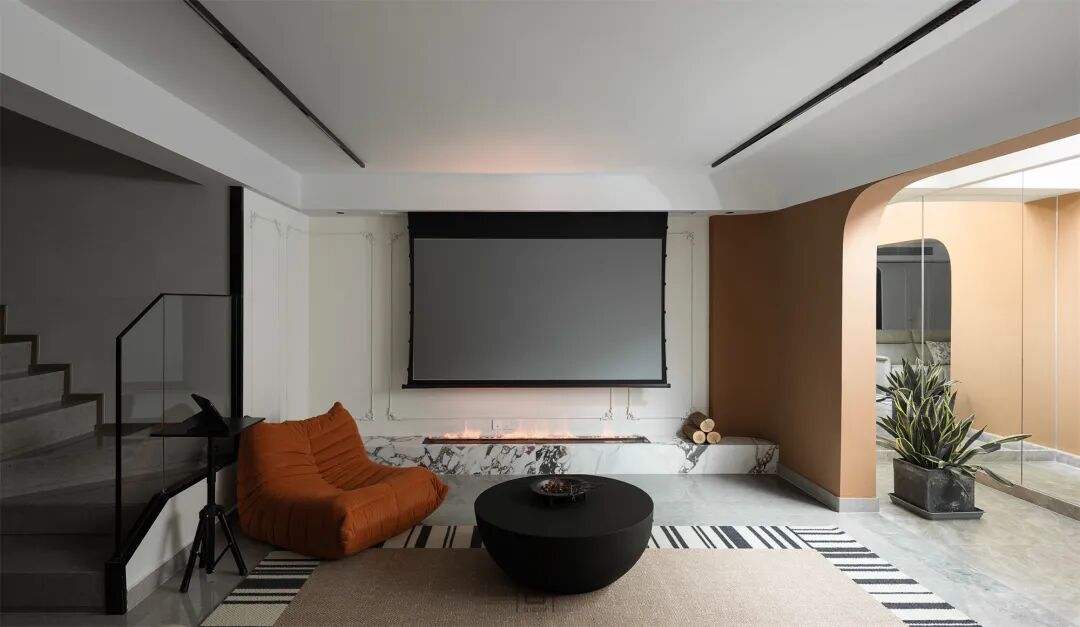 内舍软装丨235㎡下叠法式混搭风，赋予空间由线条、色彩、层次激发出的趣味碰撞！-9