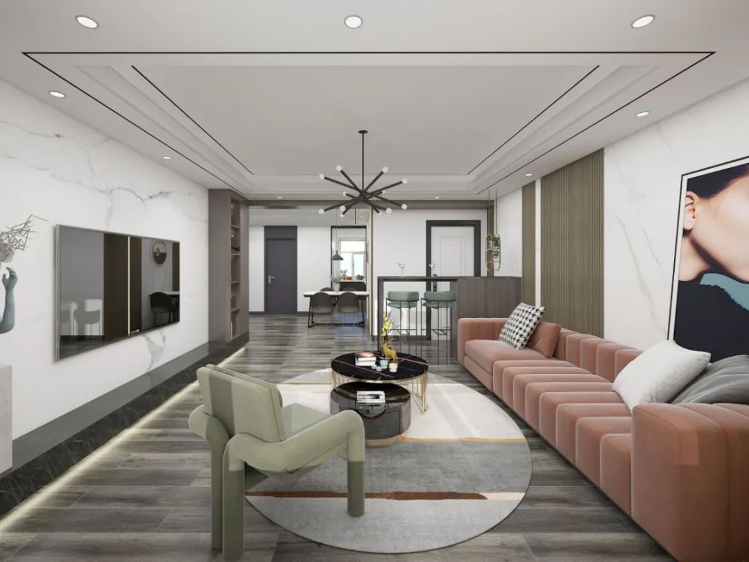 122㎡现代婚房设计-29