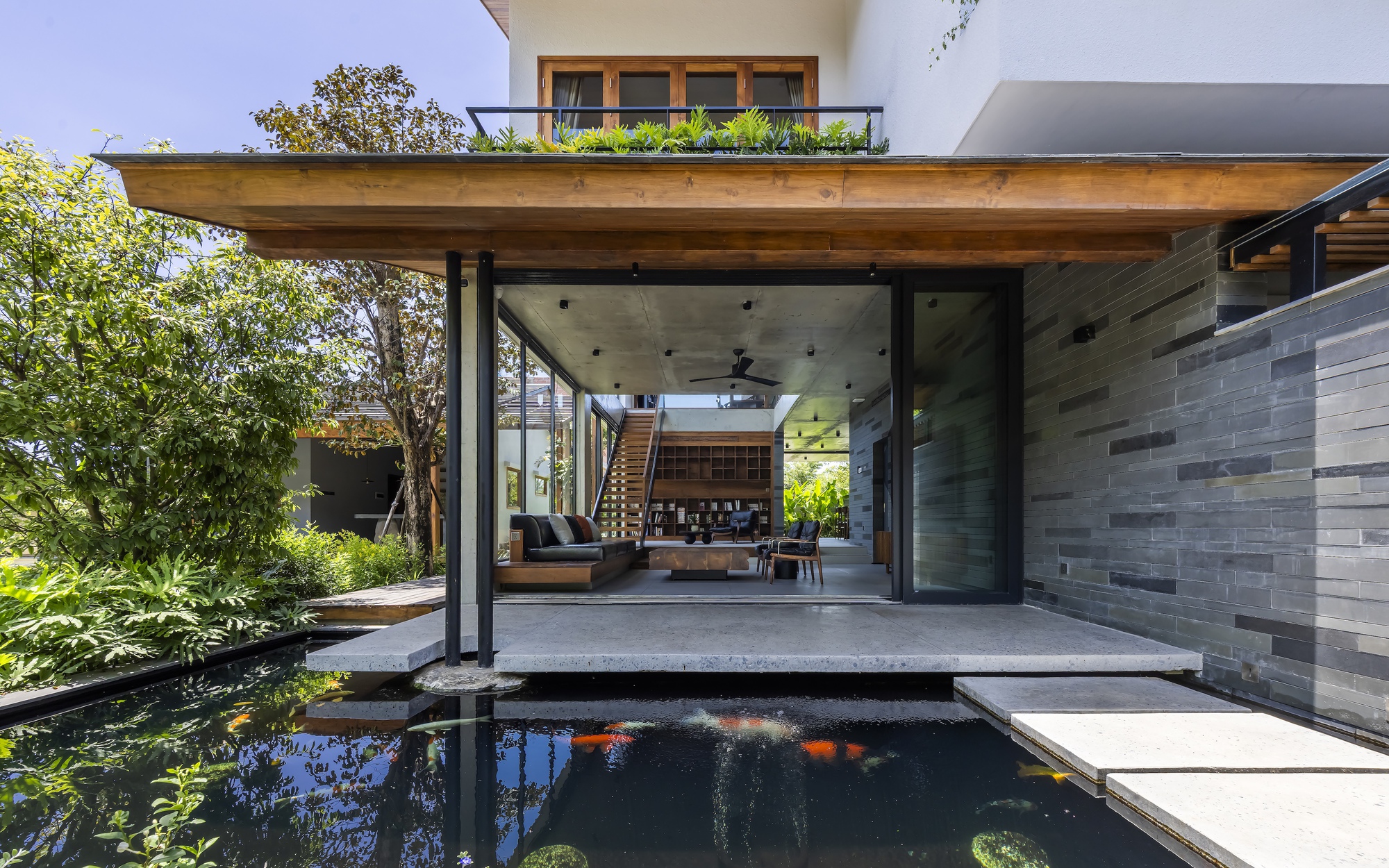 别墅庭院丨越南丨AN NAM Architecture-30