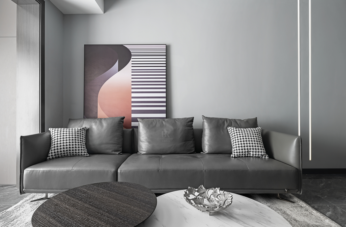 融汇温泉城童话里现代黑白灰风格小户型设计丨兄弟装饰(兄弟装饰水母家精致整装)-12