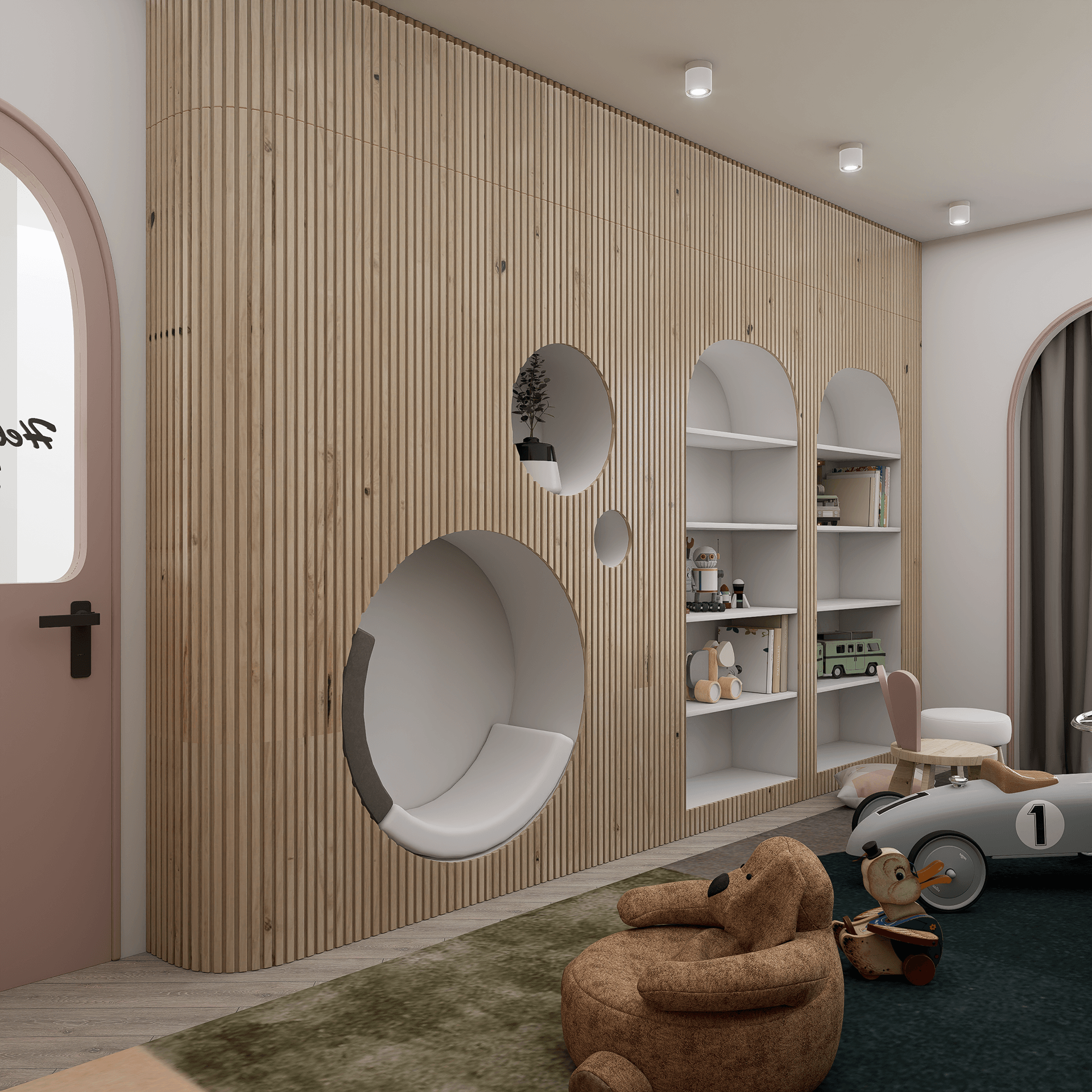 Kids Room Interior Design | 3ds Max + Corona-2