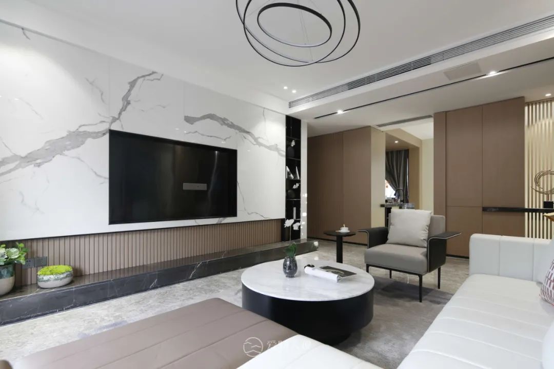 样板房实景丨187㎡现代风，越简单，越高级！-11