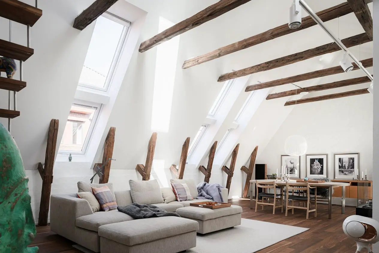 瑞典 1907 年建筑的独特魅力 | 绿宝石般的屋顶公寓-3