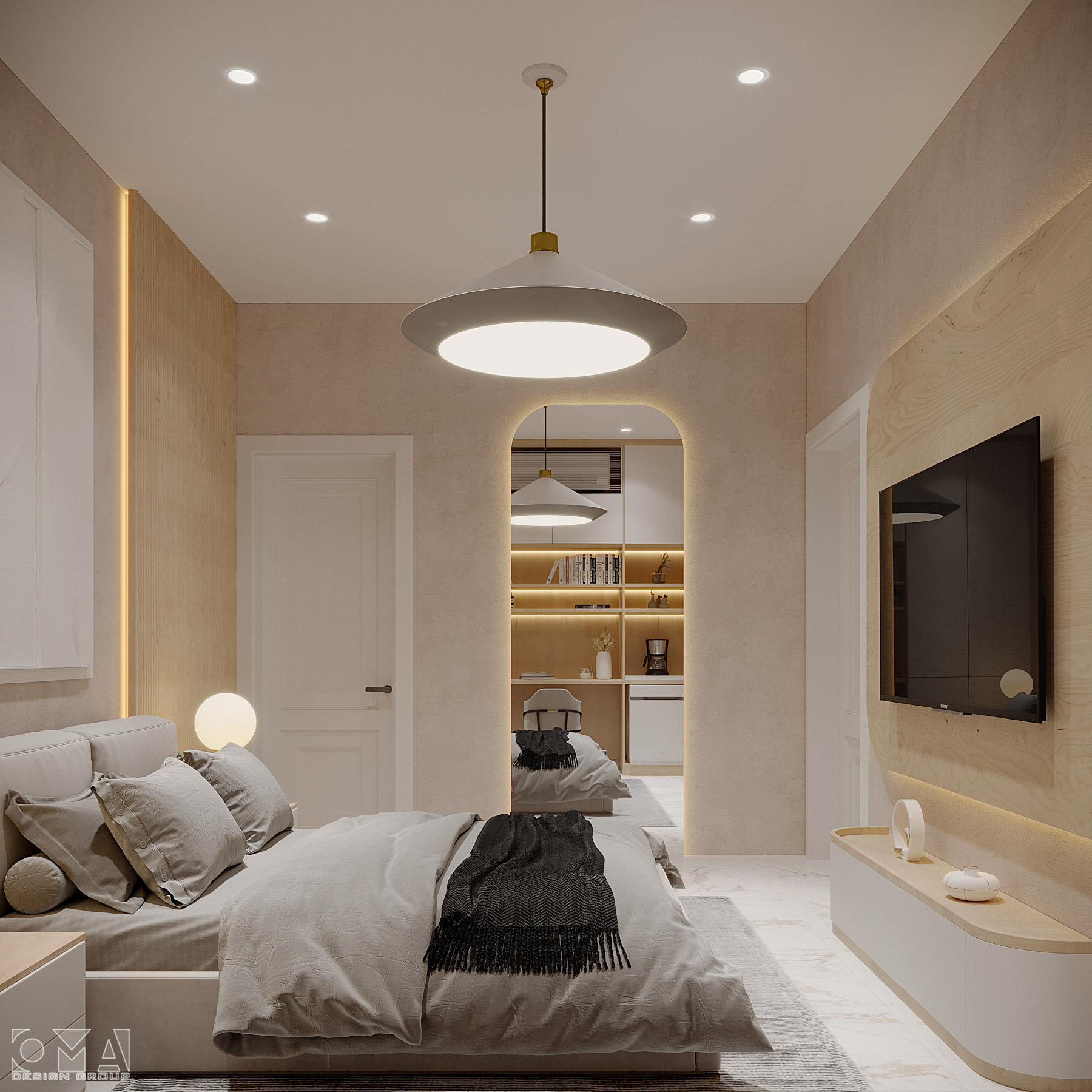 撒哈拉酒店室内设计复式套房丨沙特阿拉伯丨SPIRE-21