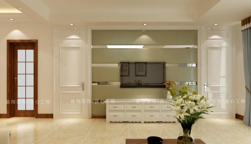 首创暖山 105㎡简欧三居室 温馨明亮空间设计-4