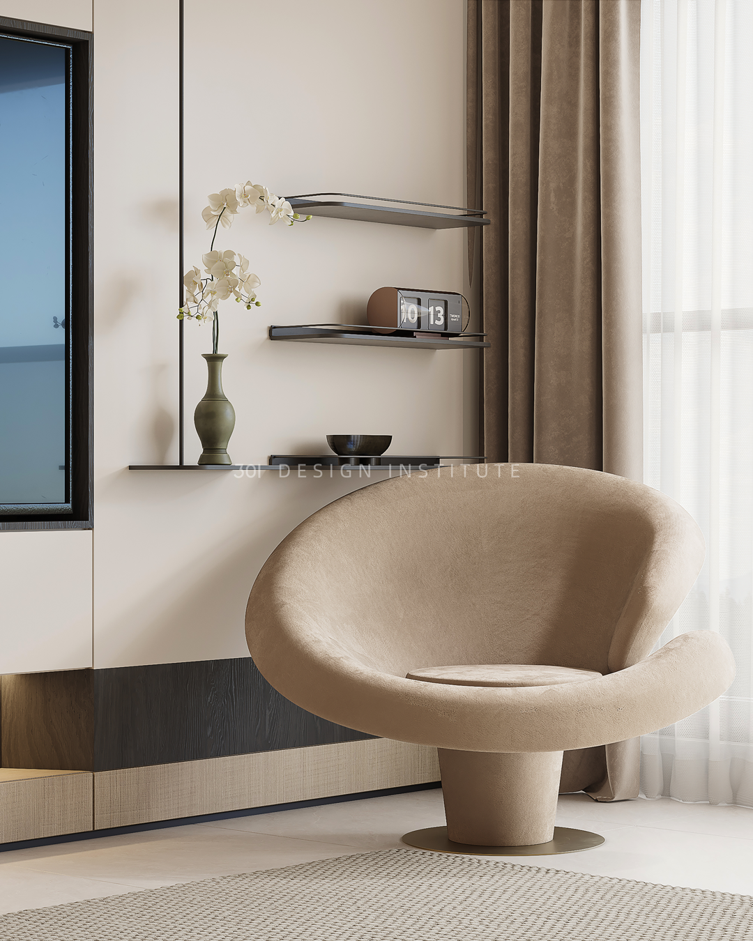 广州东风广场现代简约平层住宅丨中国广州丨301 设计研究所-11