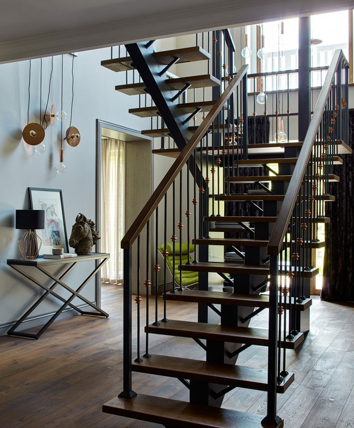 莫斯科现代农庄的室内设计魅力-11