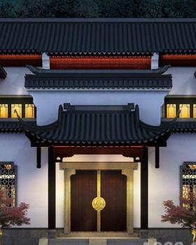 长沙县金井中式庭院建筑设计