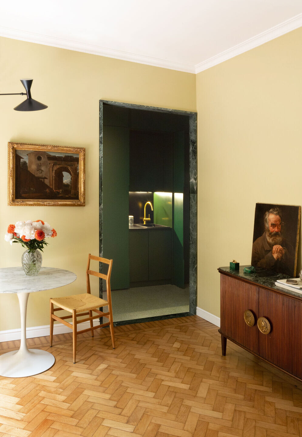 罗马 Parioli 区绿色现代公寓设计丨意大利罗马丨Punto Zero Architetti-5