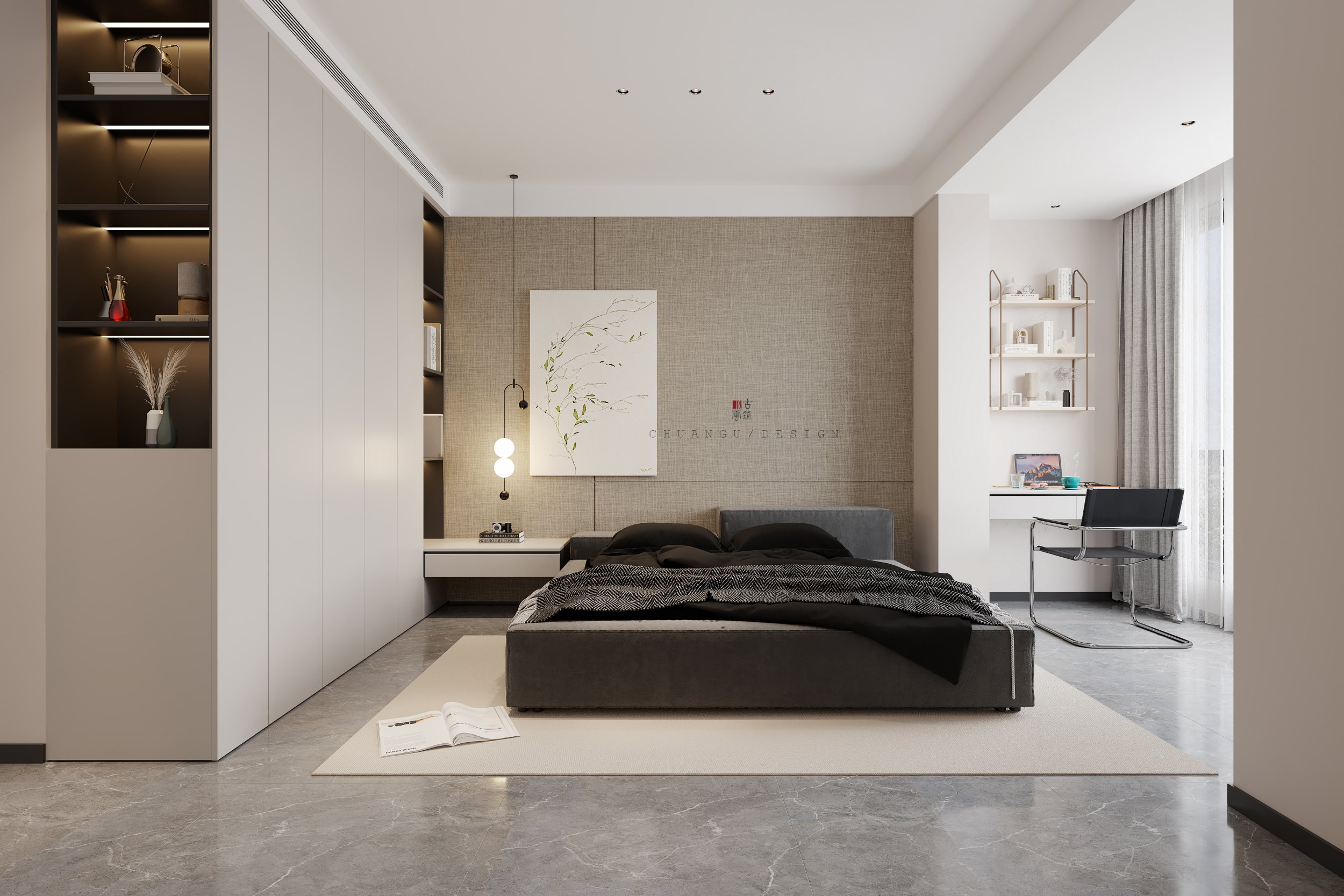 川古云筑丨现代无主灯案例丨中国郑州丨川古云筑空间设计-13