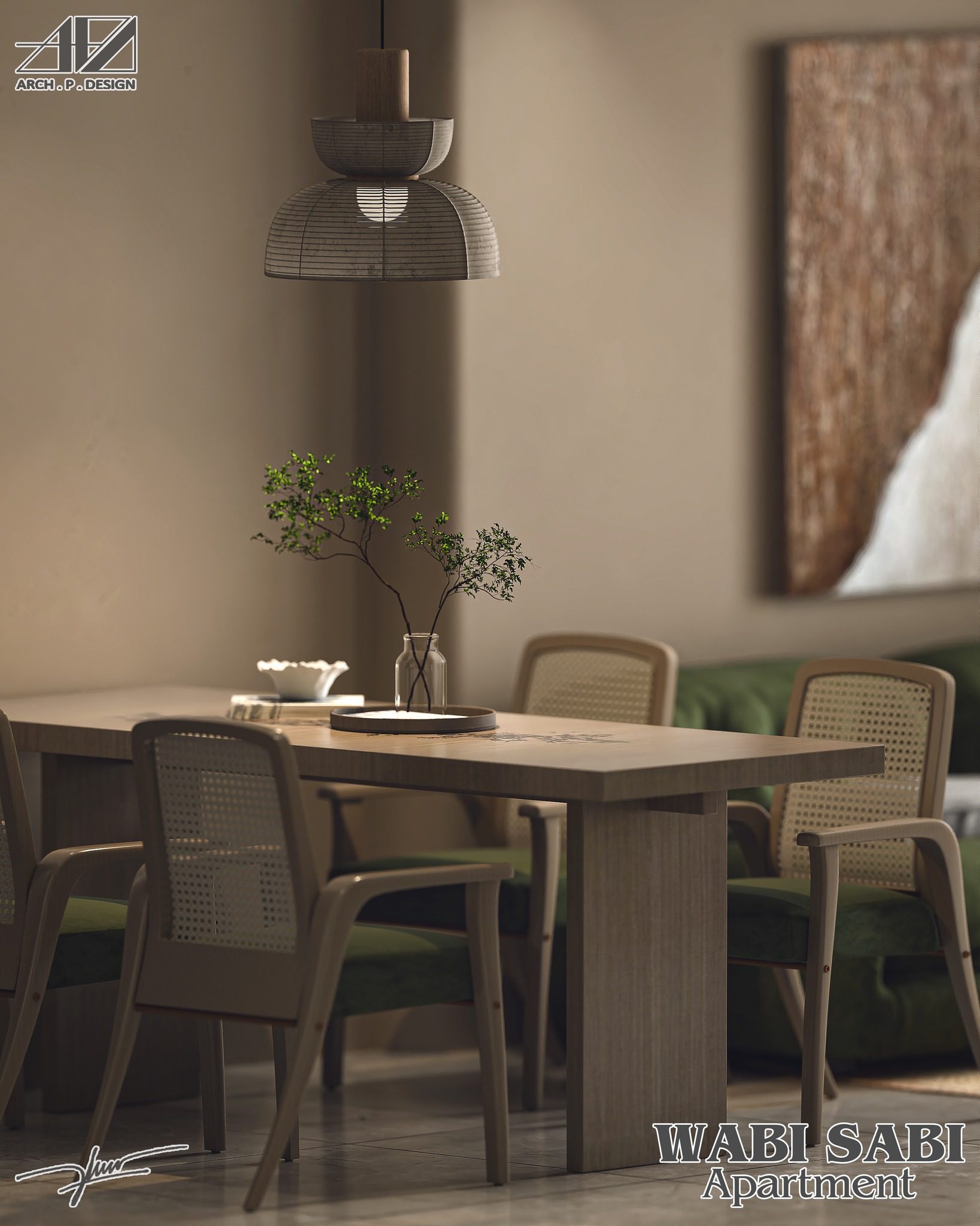 15122. Free Sketchup Wabi- Sabi Interior Model-3