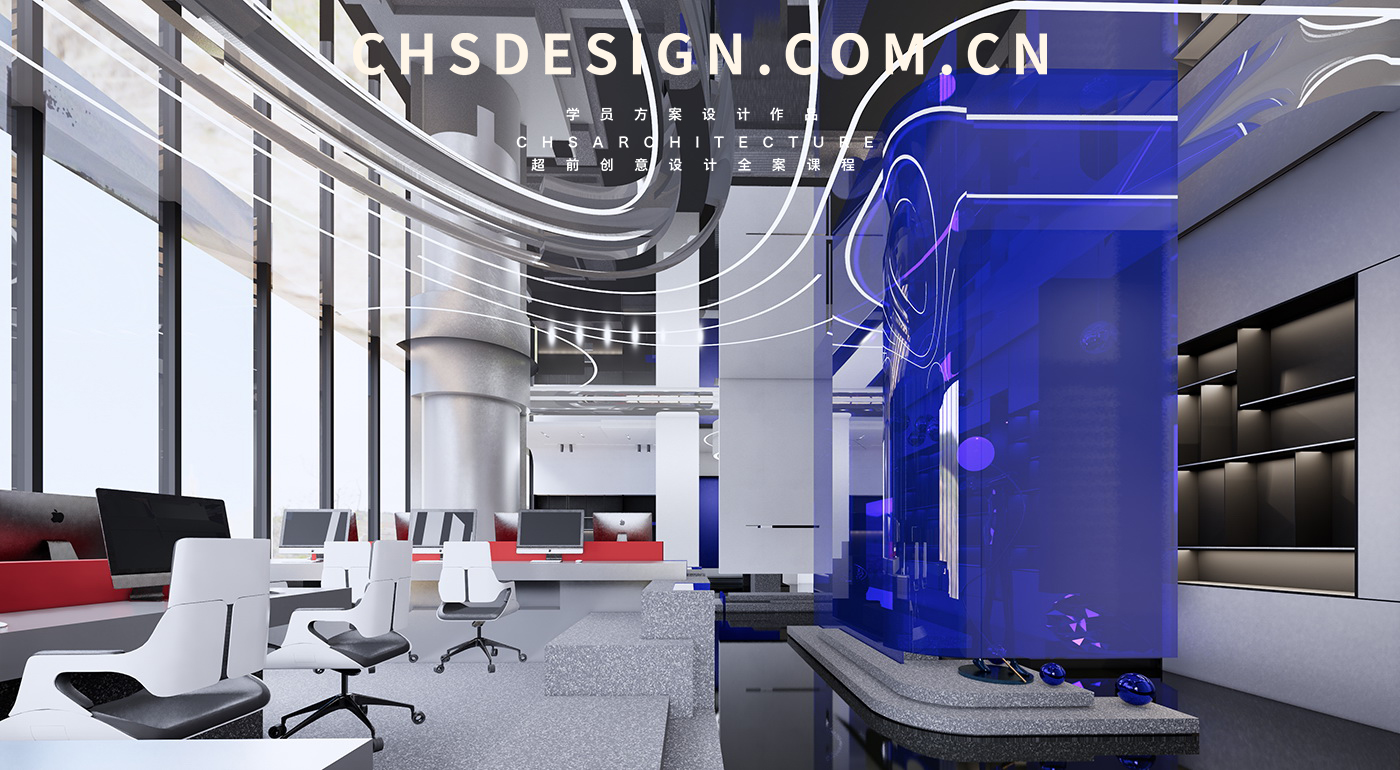 方圆之间·办公室样板间方案设计丨超前创意设计-29