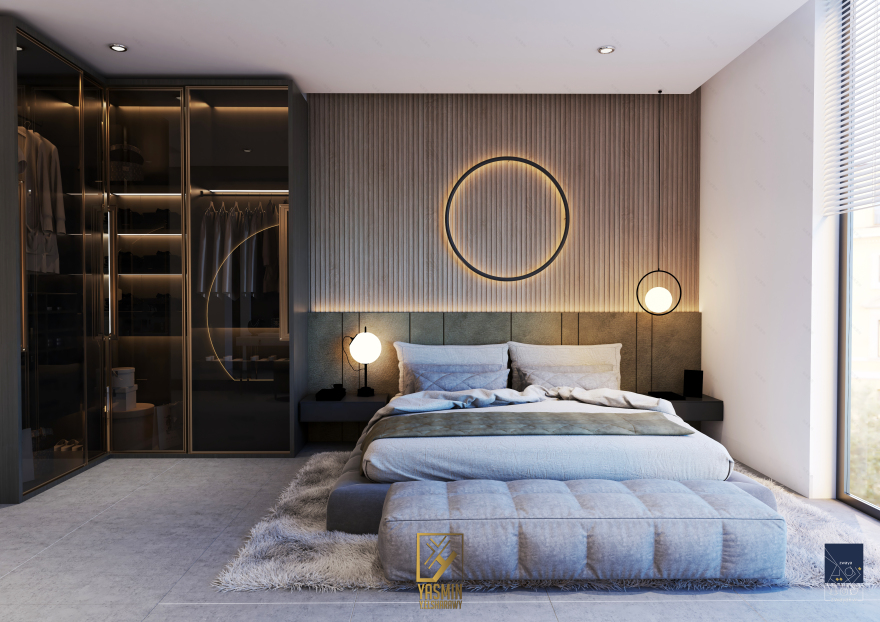 当代小公寓设计(橄榄绿)丨yasminy.elsharawy-6