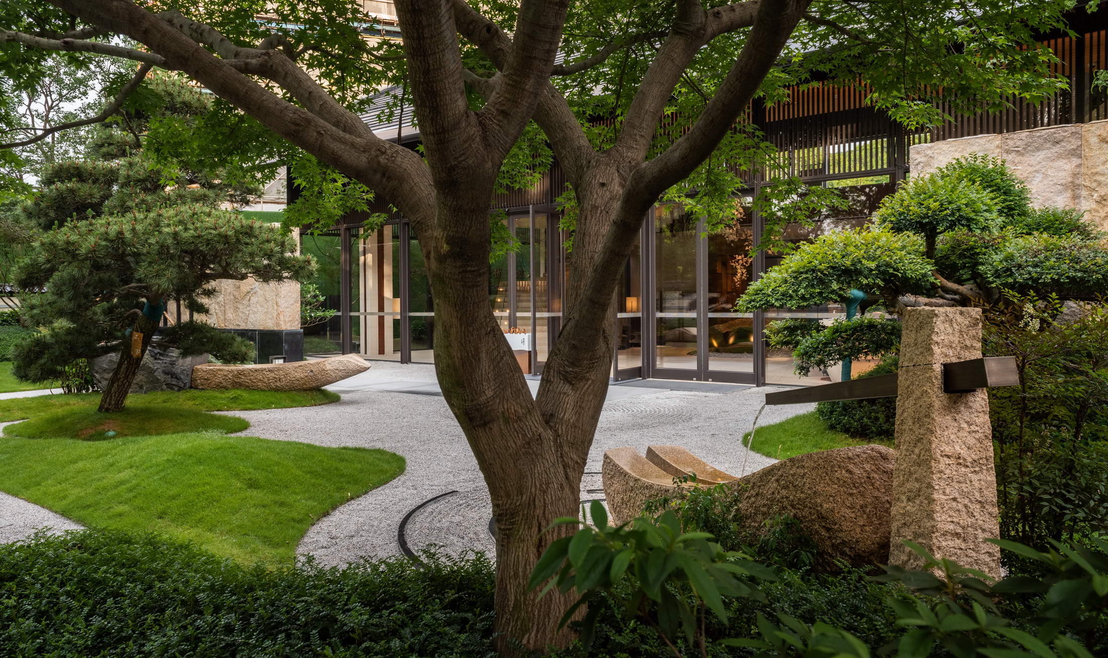 广州合景·臻颐府 | 山水禅意，云峰四谷的景观设计-48