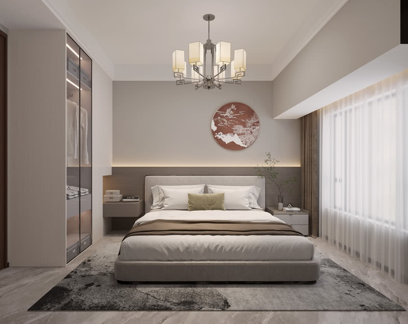 碧桂园揽湖苑下沉设计 | 一楼新中式负一层现代极简-10