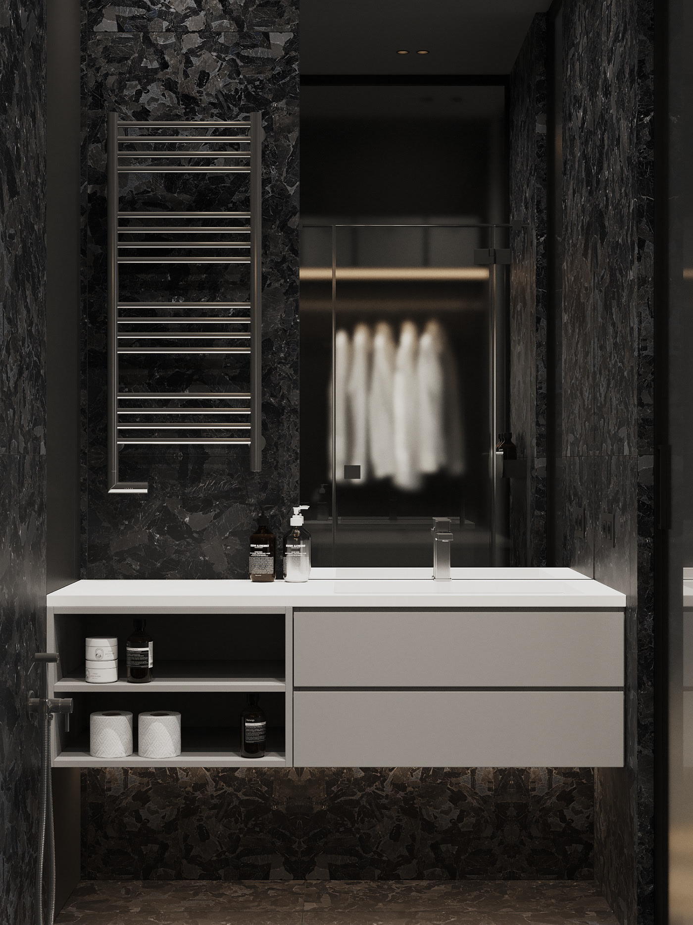 深灰色系空间设计                     -11