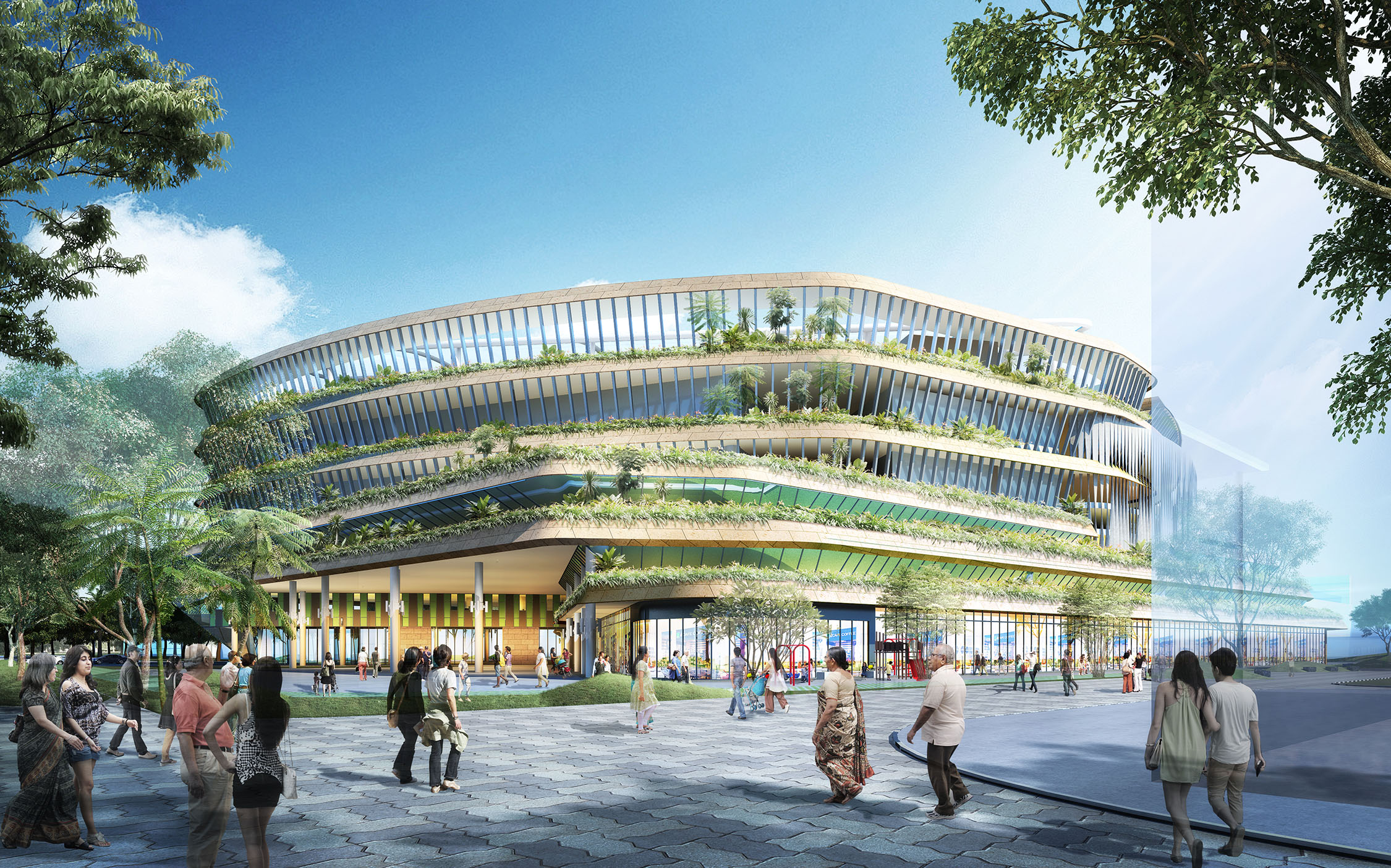 新加坡 Bedok 心脏跳动社区综合建筑群-8