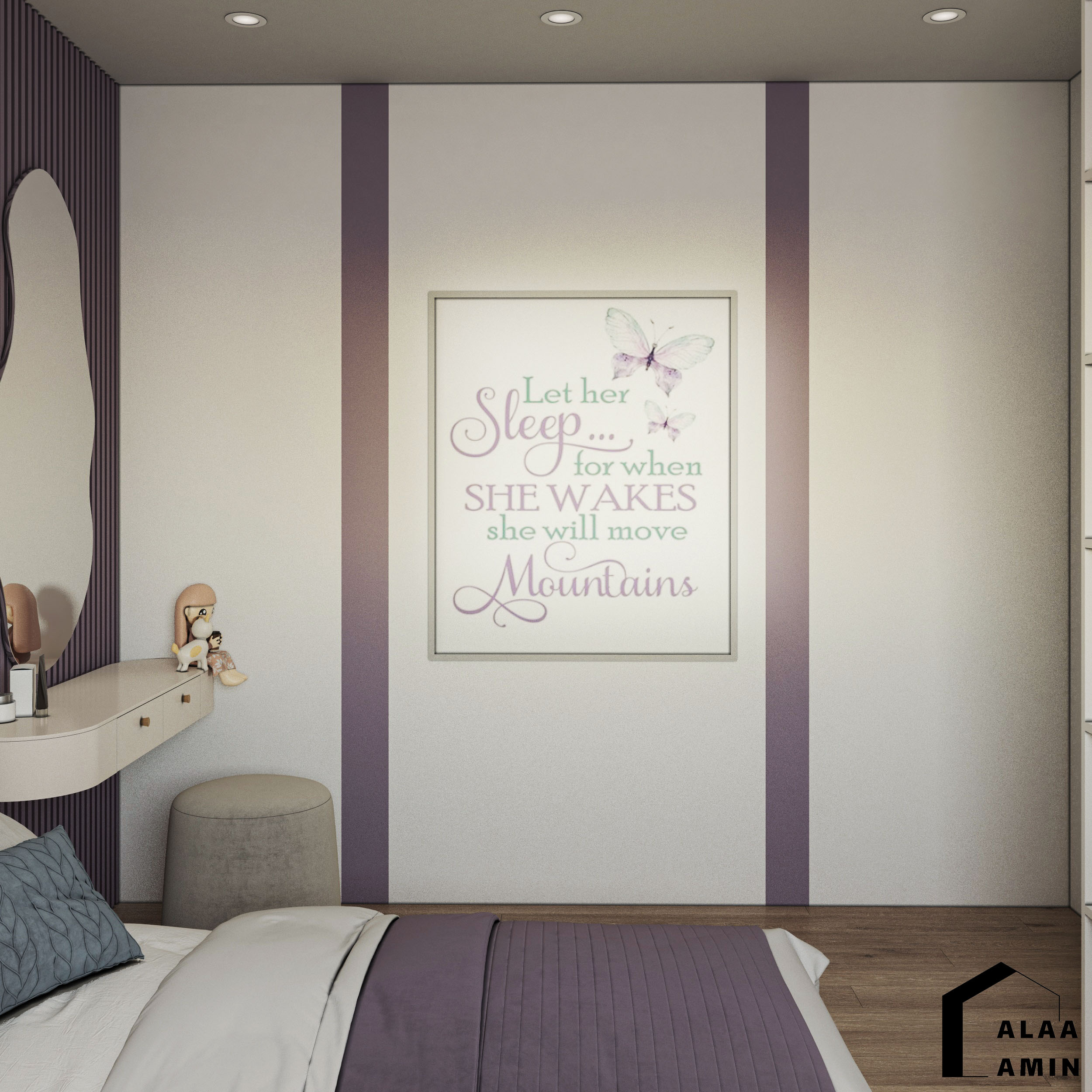 Modern Girls Bedroom-4