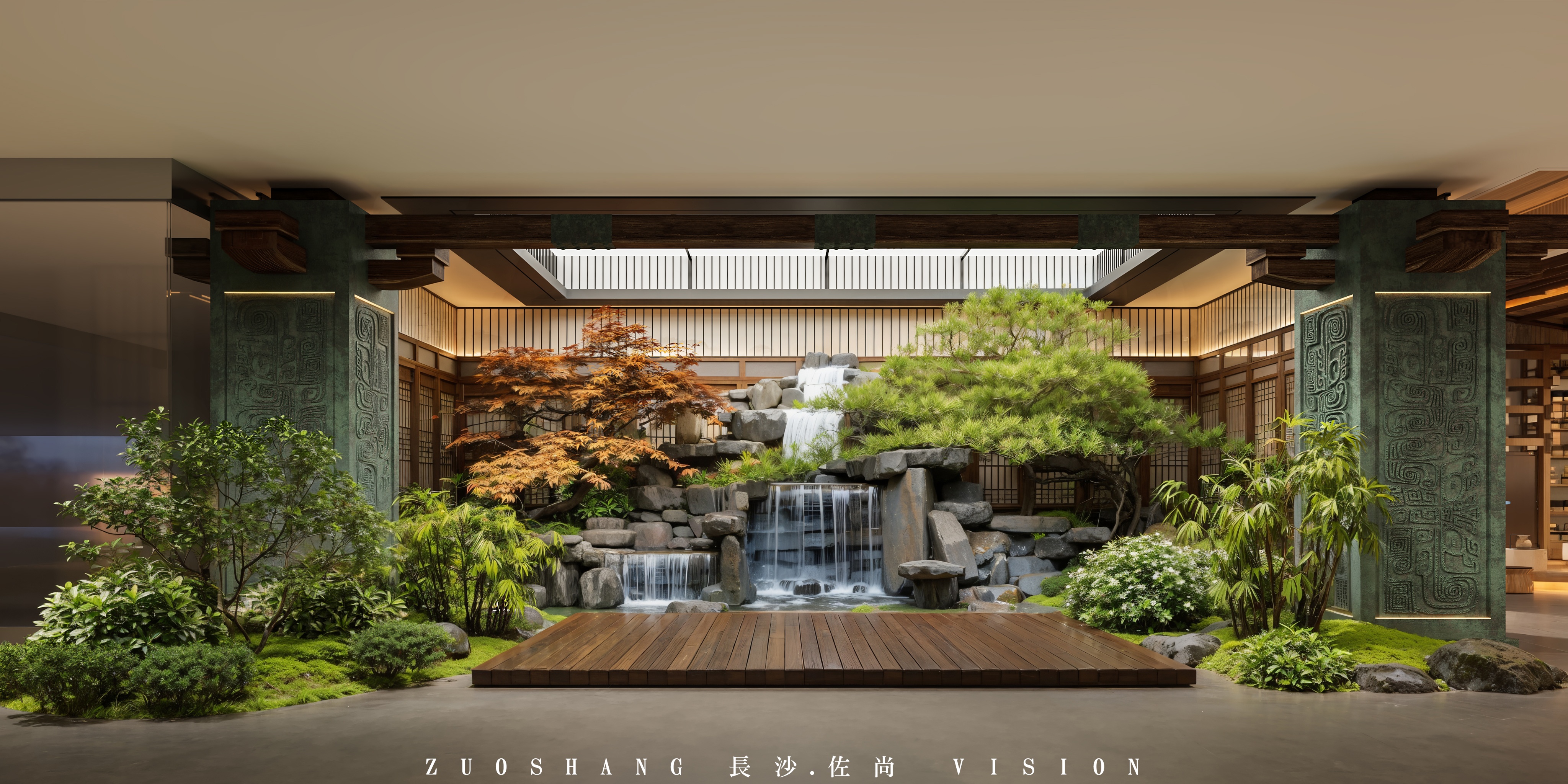 大型工装会所餐饮——长沙佐尚视觉-1