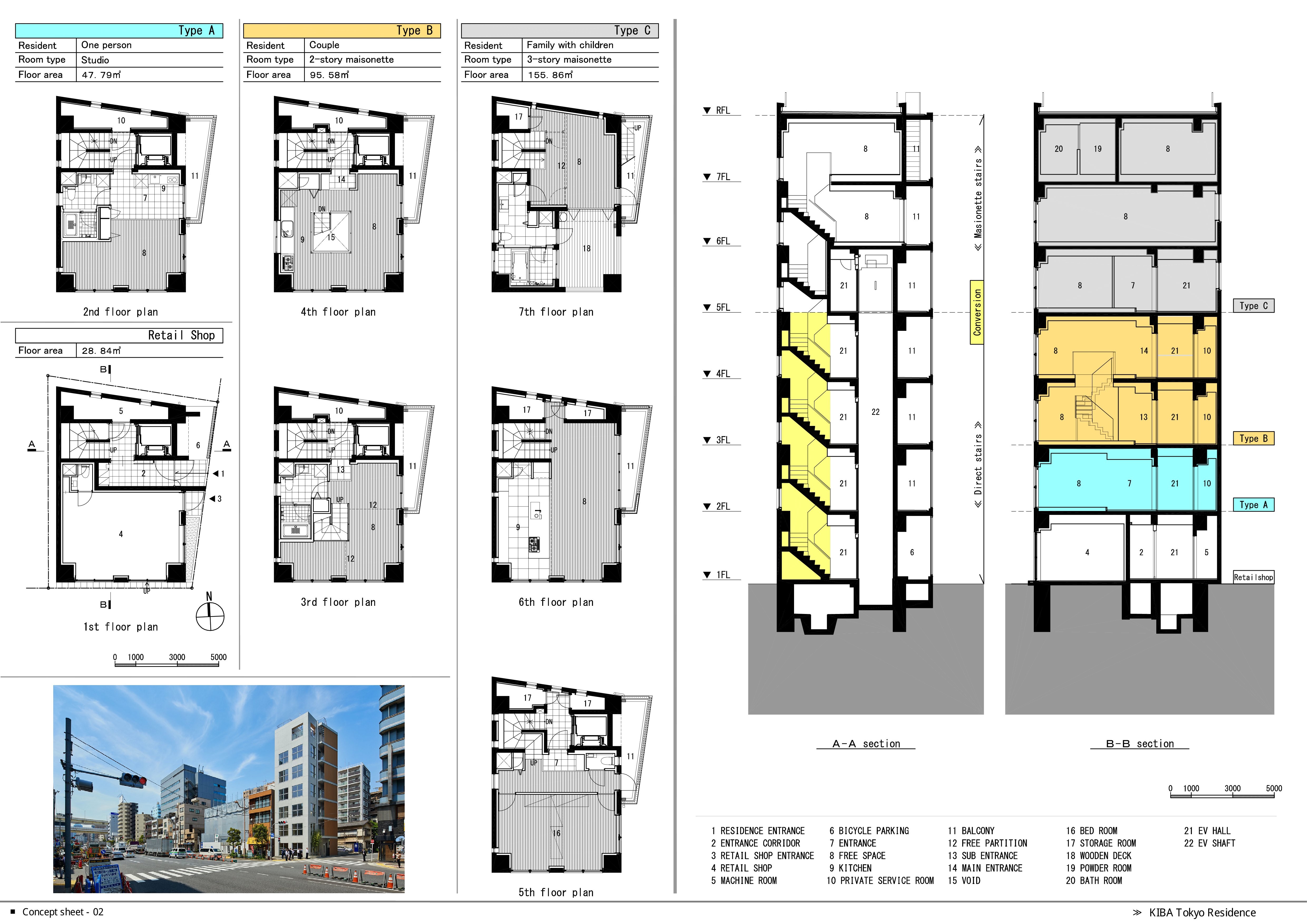 东京木叶公寓丨日本东京丨SAKAE Architects & Engineers-60