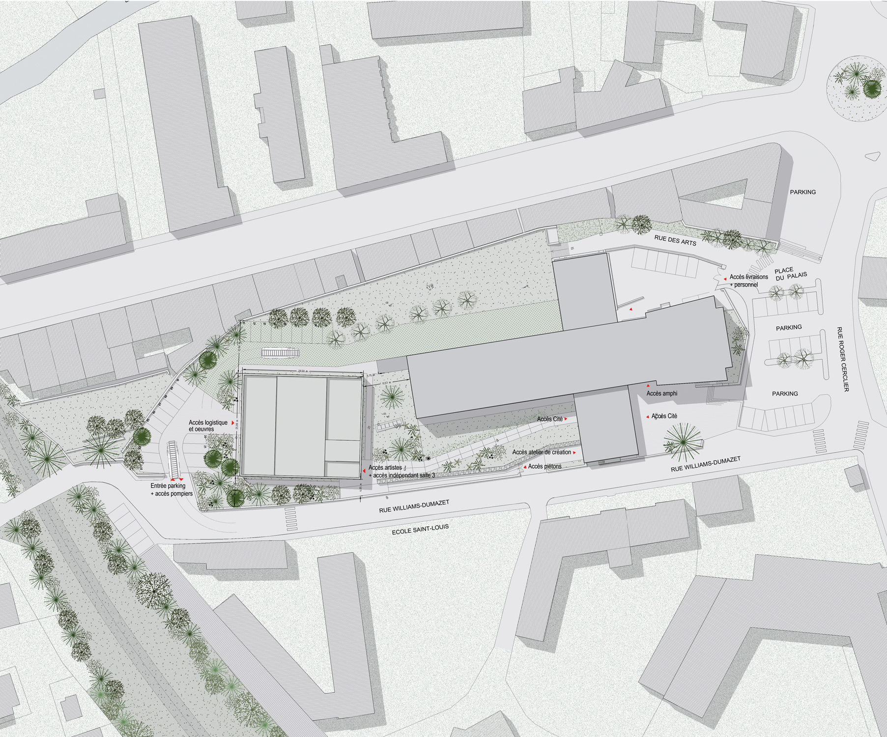 欧比松挂毯博物馆扩建项目

注：E·tension结合语境推测可能是Extension（扩建、扩展）的拼写错误，所以给出这样的翻译 丨法国丨Projectiles-44