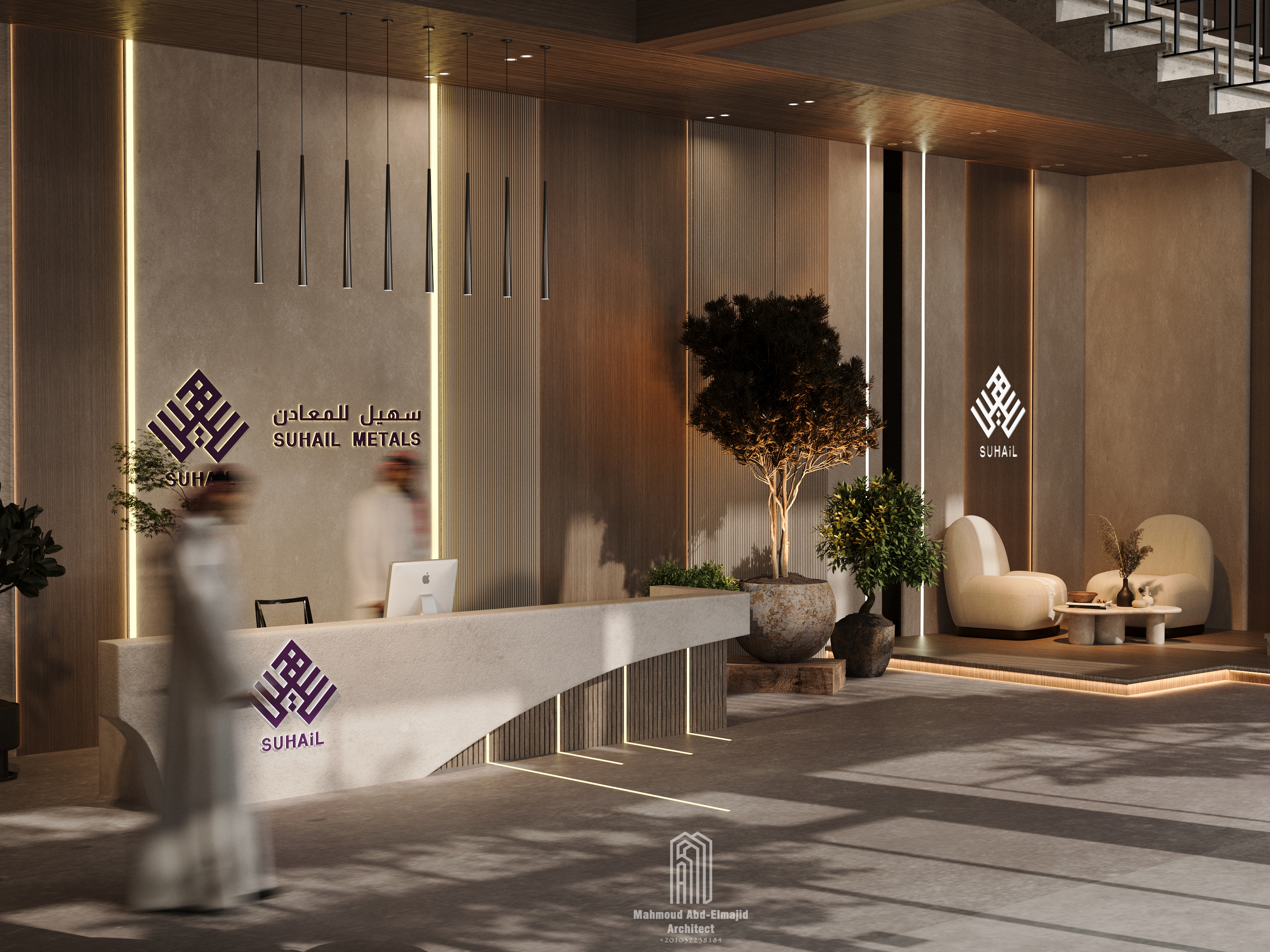 Suhail Metals Company总部接待区设计丨沙特阿拉伯-6