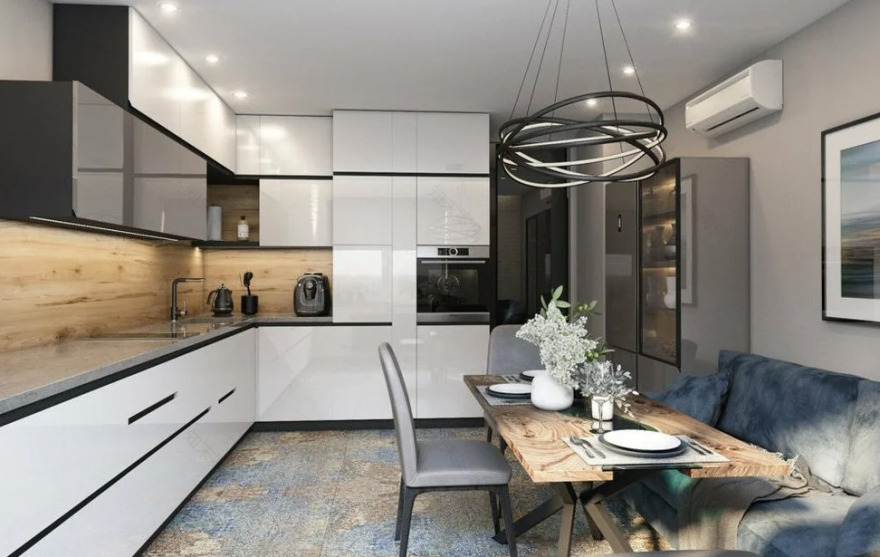 “двушки”的斯堪的纳维亚简约风格装修-13