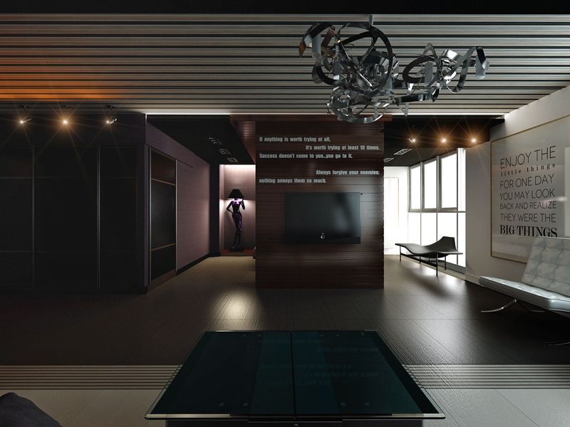 Квартиры студии в современном стиле, 5 проектов - Фото интерьеров-226