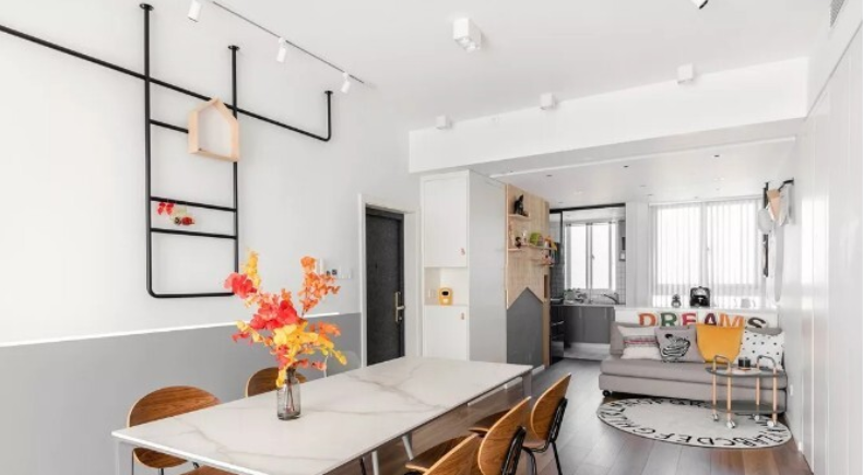 93㎡家变游乐场,全屋设计成孩子成长天堂-7