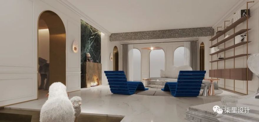 柒里设计|法式名邸-21