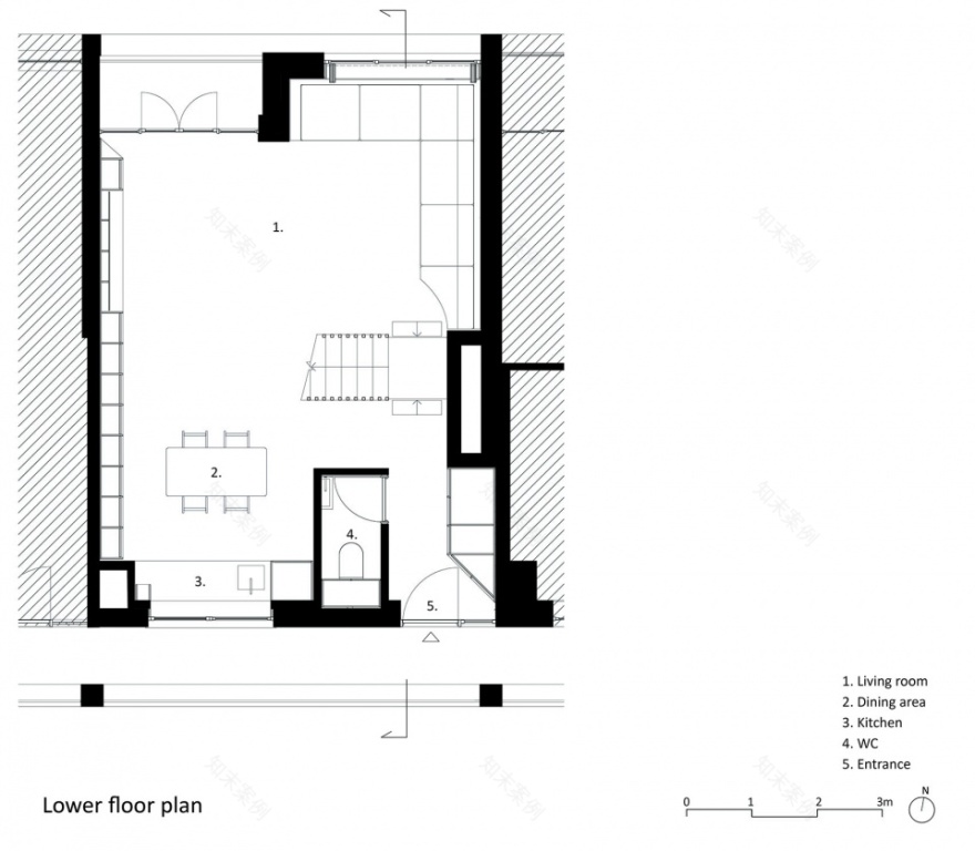 Dragon Flat 公寓翻新项目丨英国伦敦丨Tsuruta Architects-37