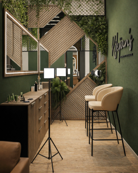 Biophilic Luxury: Modern Beauty Salon Interior
