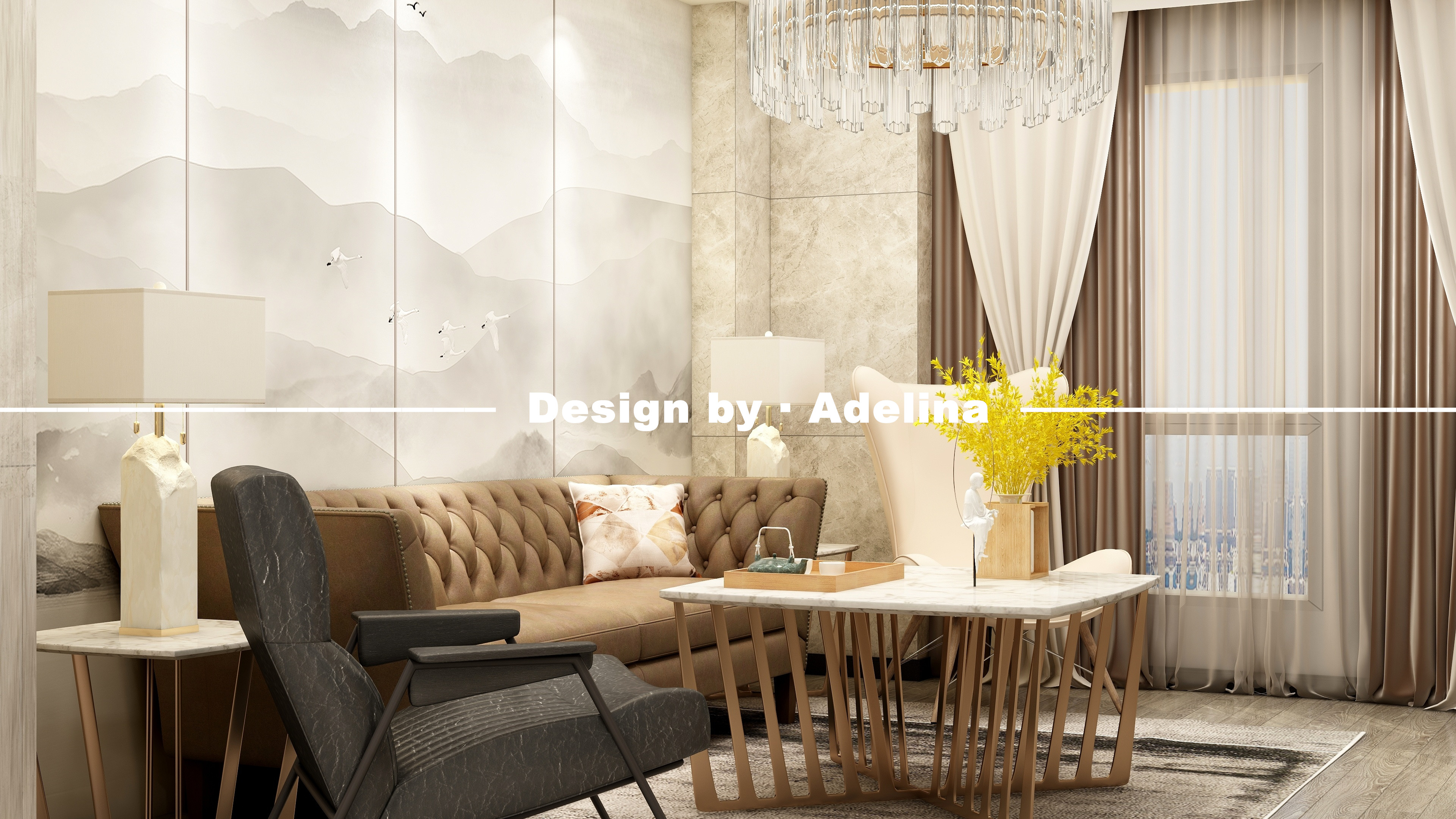 半里轻奢中式，动静分区打造茶艺小天地-18