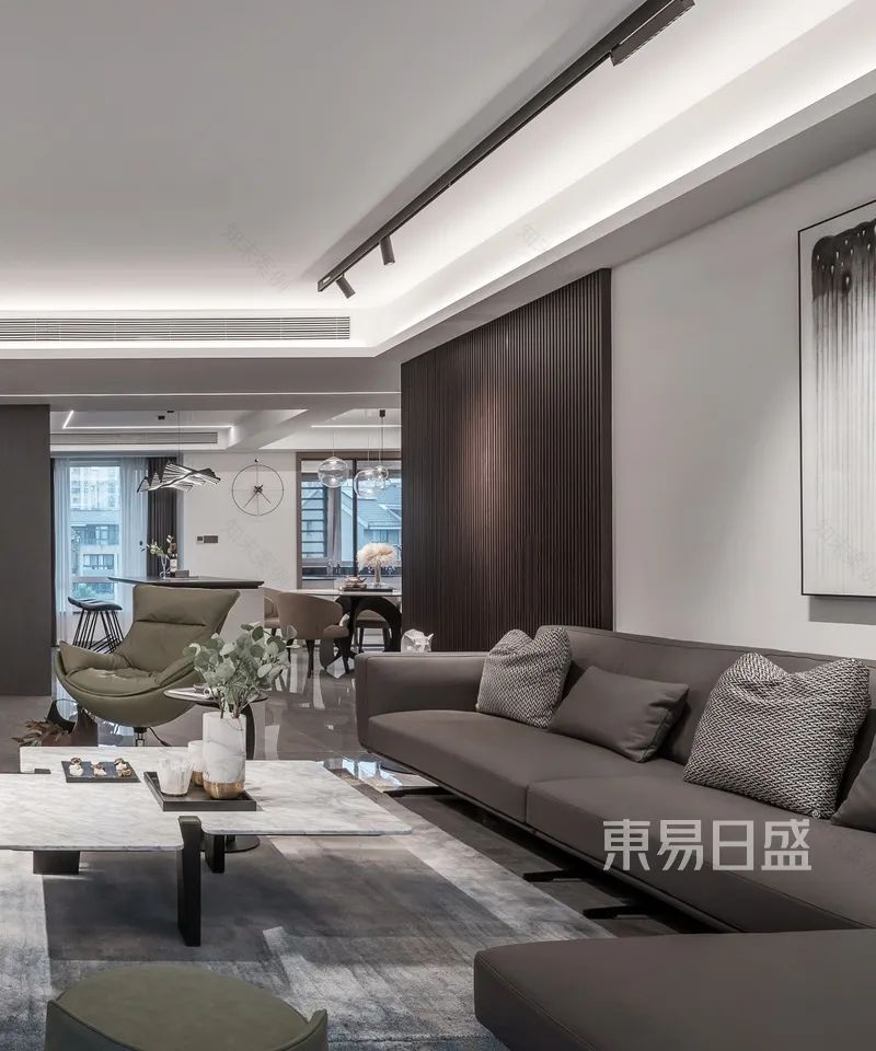 240㎡大平层装修,润物细无声的现代风设计!-17