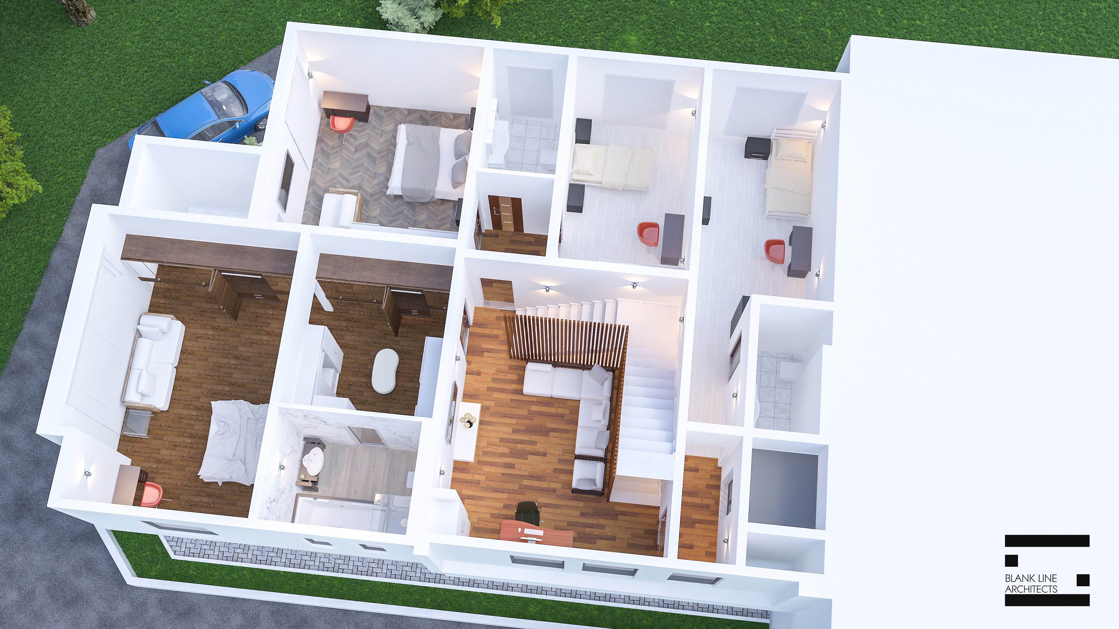 两层别墅扩建项目丨巴林丨Akbari Architects-13