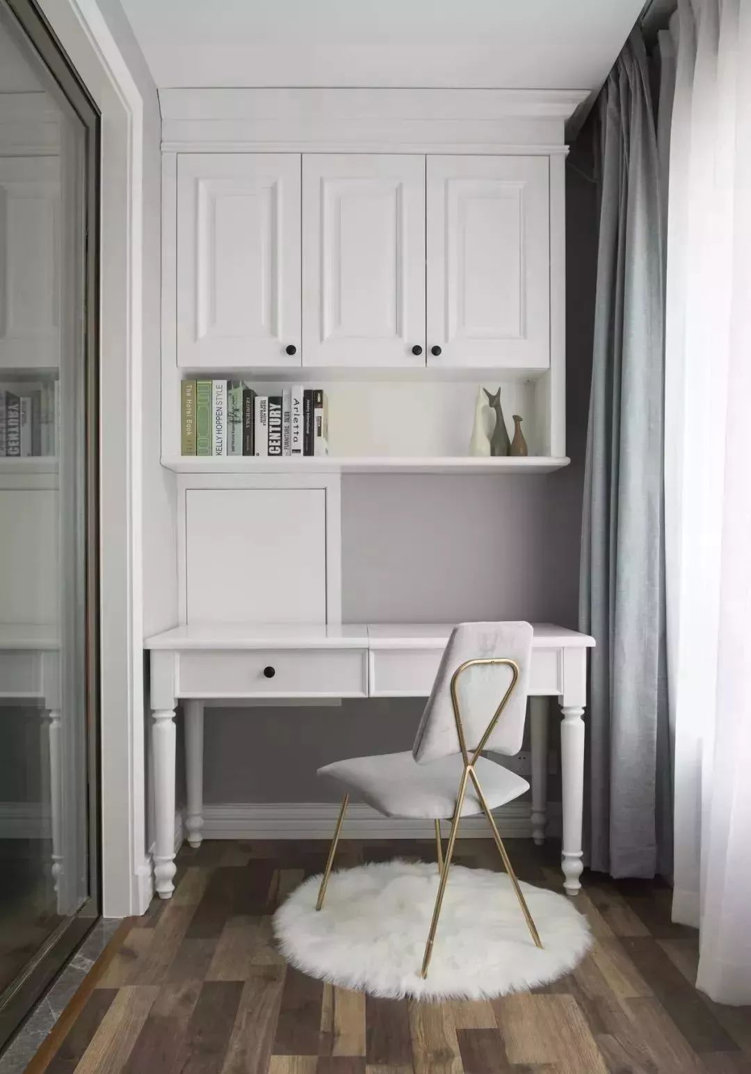 82㎡北欧风小户型，阳台改书房，轻奢餐厅设计-11