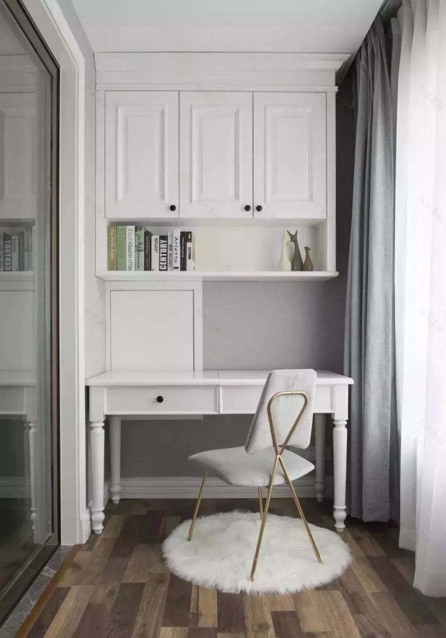 82㎡北欧风小户型,阳台改书房,轻奢餐厅设计-11