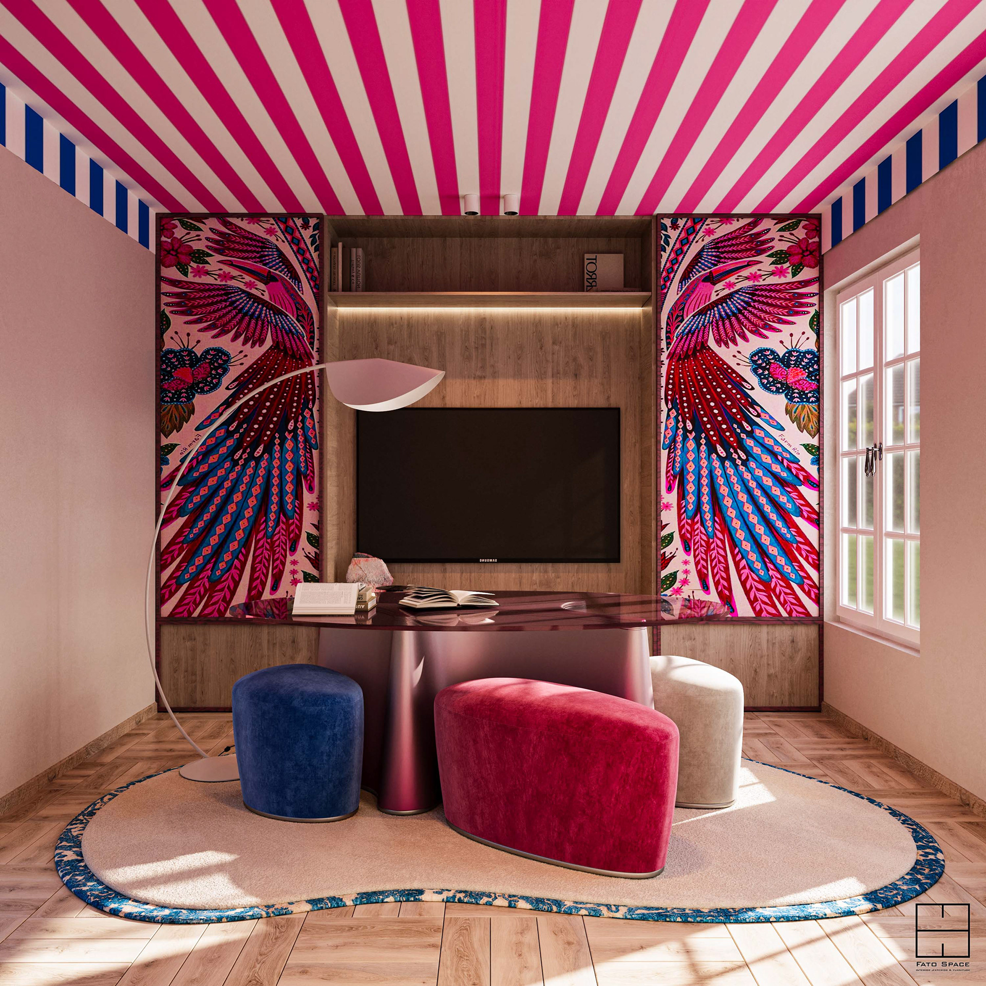 女孩学习室设计-2